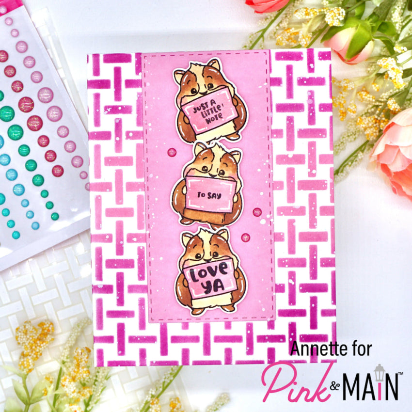 Pink and Main Hammies Clear Stamps PM0628 love ya