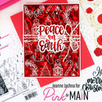 Pink and Main Handlettered Holiday Greetings Foilables Cut Ups pmf361 red