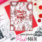 Pink and Main Handlettered Holiday Greetings Foilables Cut Ups pmf361 white