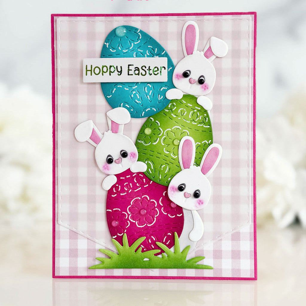Pink and Main Happy Easter Sentiments Foilables Panels pmf383 hoppy easter