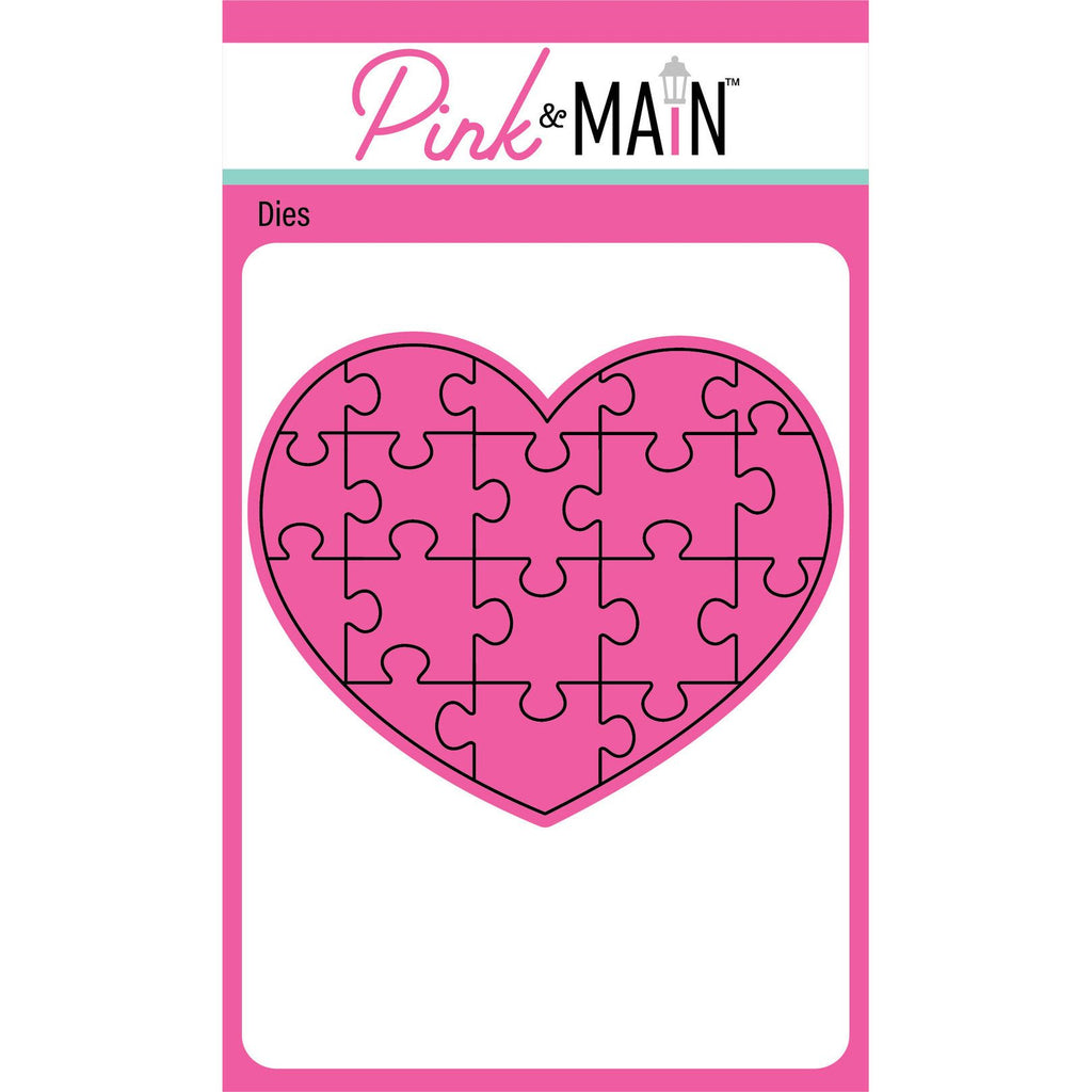 Pink and Main Heart Puzzle Die pnm138