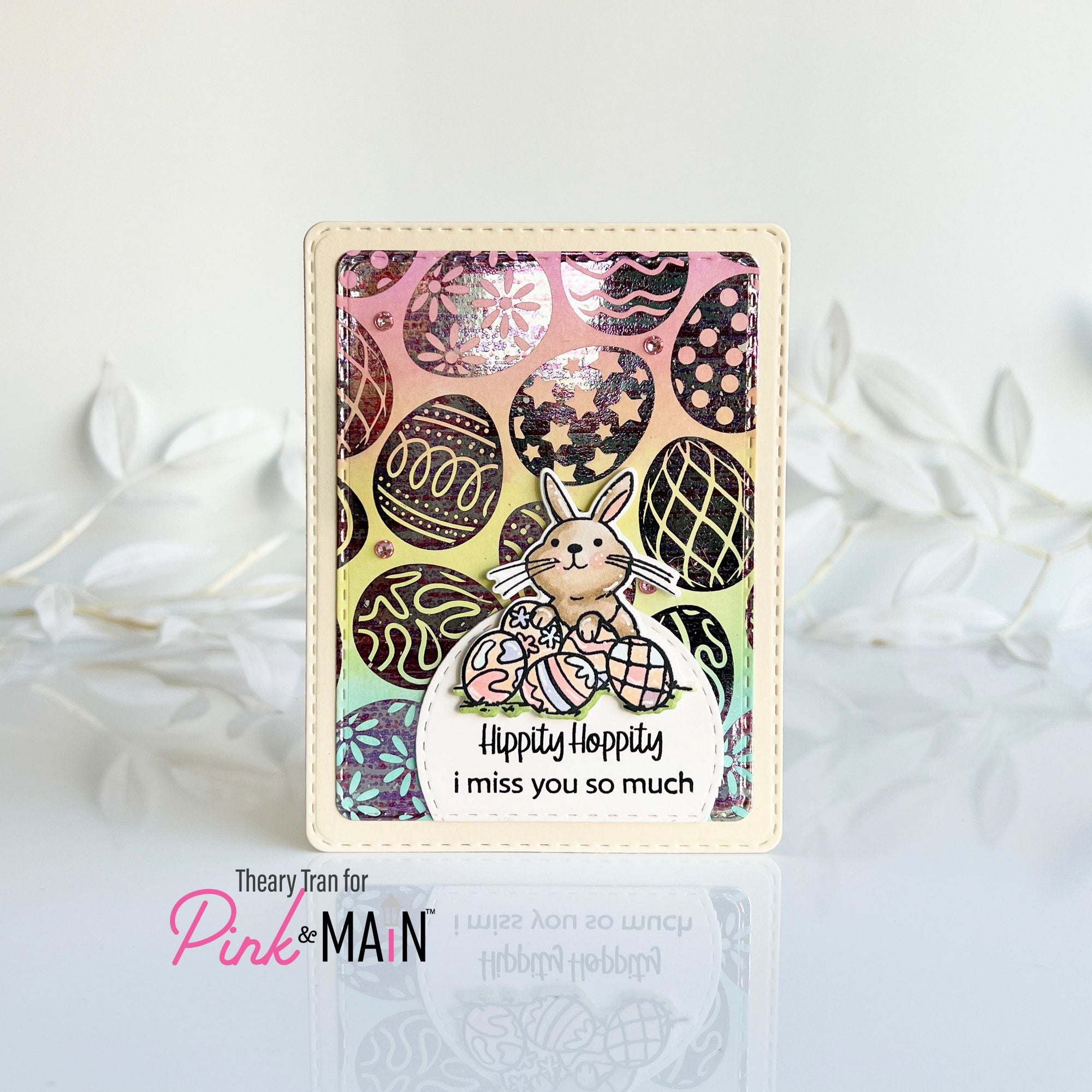 Pink and Main Hello Sentiments Clear Stamps pm0761 i miss you