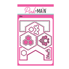 Pink and Main Hexagon Flip Card Dies pnm772