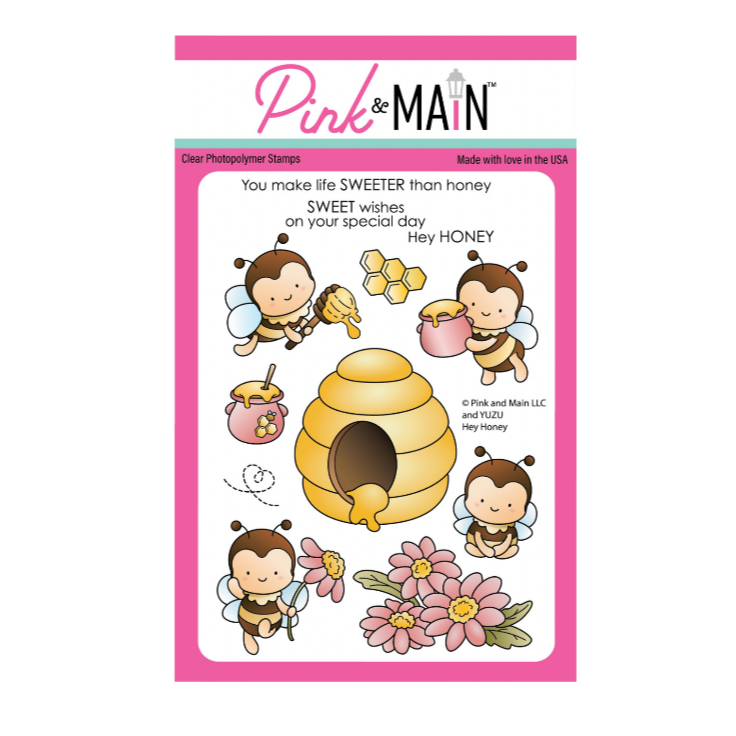Pink and Main Hey Honey Clear Stamps pm0804