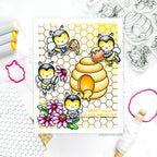 Pink and Main Hey Honey Clear Stamps pm0804 bumble bees | color-code:ALT01