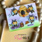 Pink and Main Hey Honey Dies pnm770 bees
