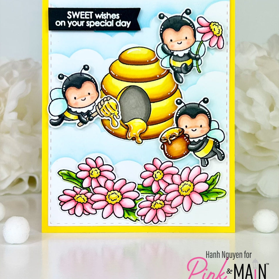 Pink and Main Hey Honey Dies pnm770 flowers