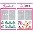 Pink and Main Holiday Sweater Layering Stencils and Sweater Dies and Stencil Set