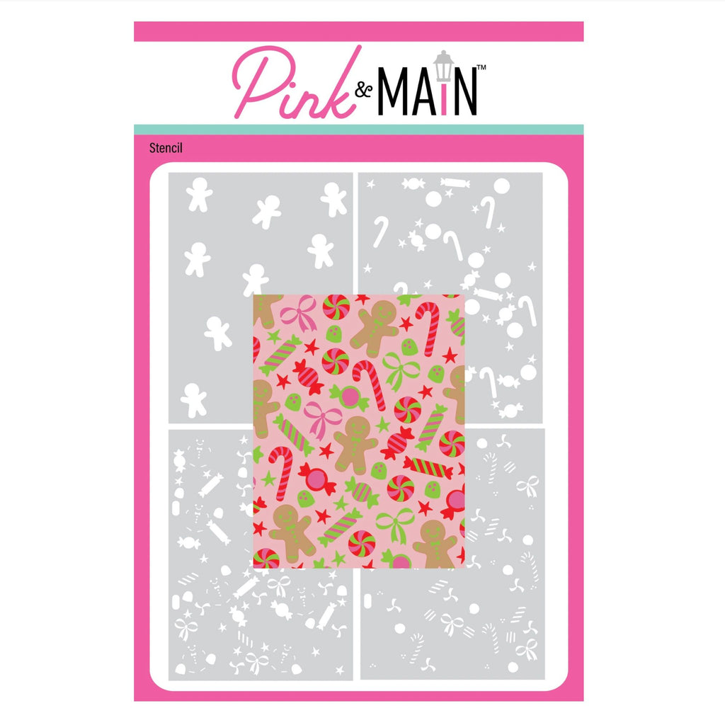 Pink and Main Holiday Sweets Layering Stencils pms150