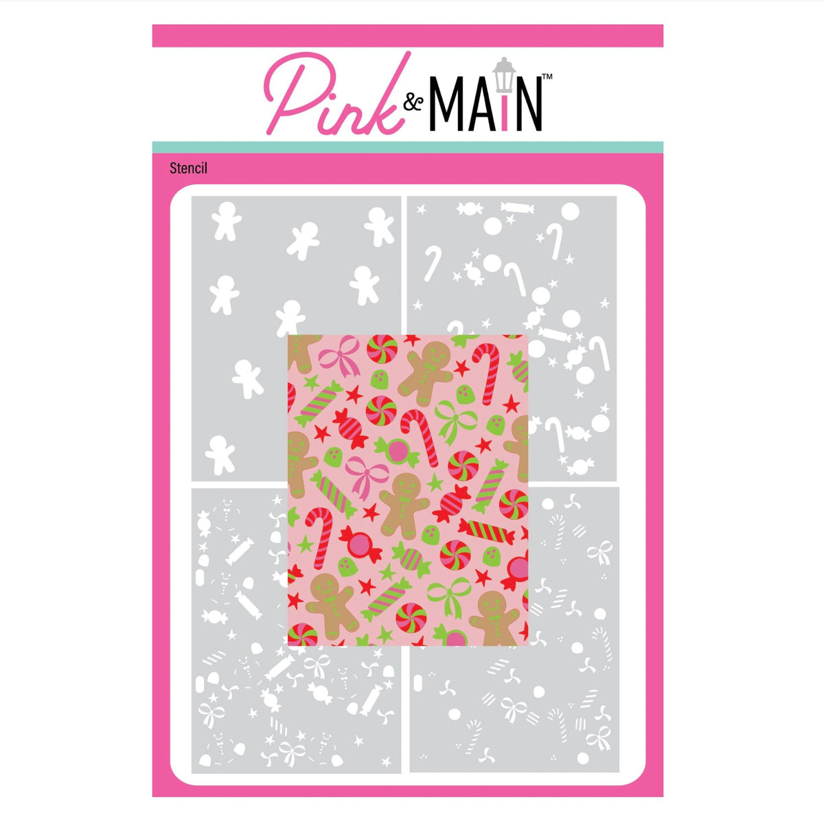 Pink and Main Holiday Sweets Layering Stencils pms150