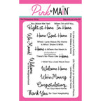 Pink and Main Home Sweet Home Clear Stamps pm0755