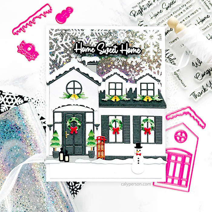 Pink and Main Home Sweet Home Clear Stamps pm0755 wreath | color-code:ALT01
