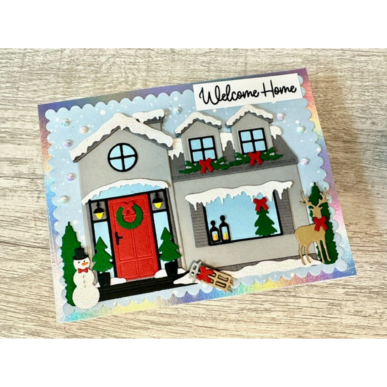 Pink and Main Home Sweet Home Dies pnm709 christmas