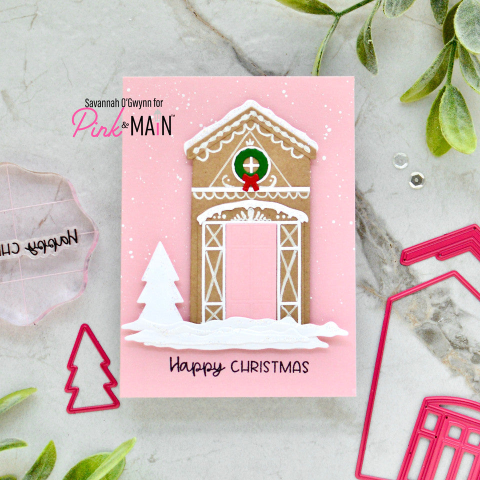 Pink and Main Home Sweet Home and Winter Home Add on Dies Set christmas