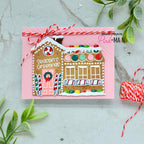 Pink and Main Home Sweet Home and Winter Home Add on Dies Set gingerbread