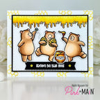 Pink and Main Honey Bear Clear Stamps pm0805 honey