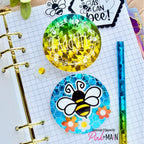 Pink and Main Honey Bee Foilable Cut Ups pmf344 magnets