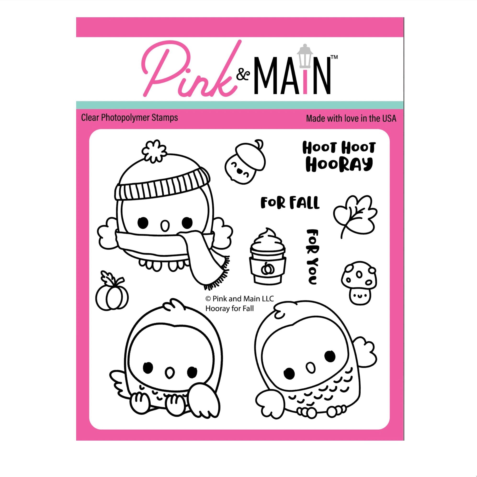Pink and Main Hooray For Fall Clear Stamps pm0896