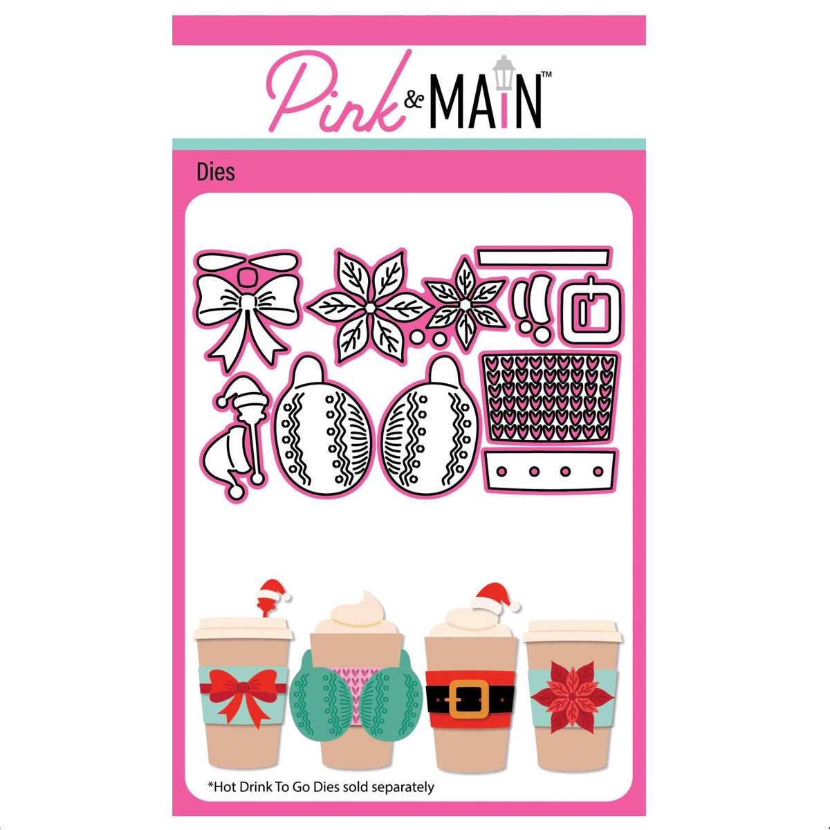 Pink and Main Hot Drink To Go Add-On Dies pnm928