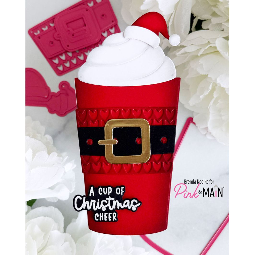 Pink and Main Hot Drink To Go Add-On Dies pnm928 red hearts cup card