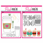 Pink and Main Hot Drink To Go and Hot Drink To Go Add-On Dies Set