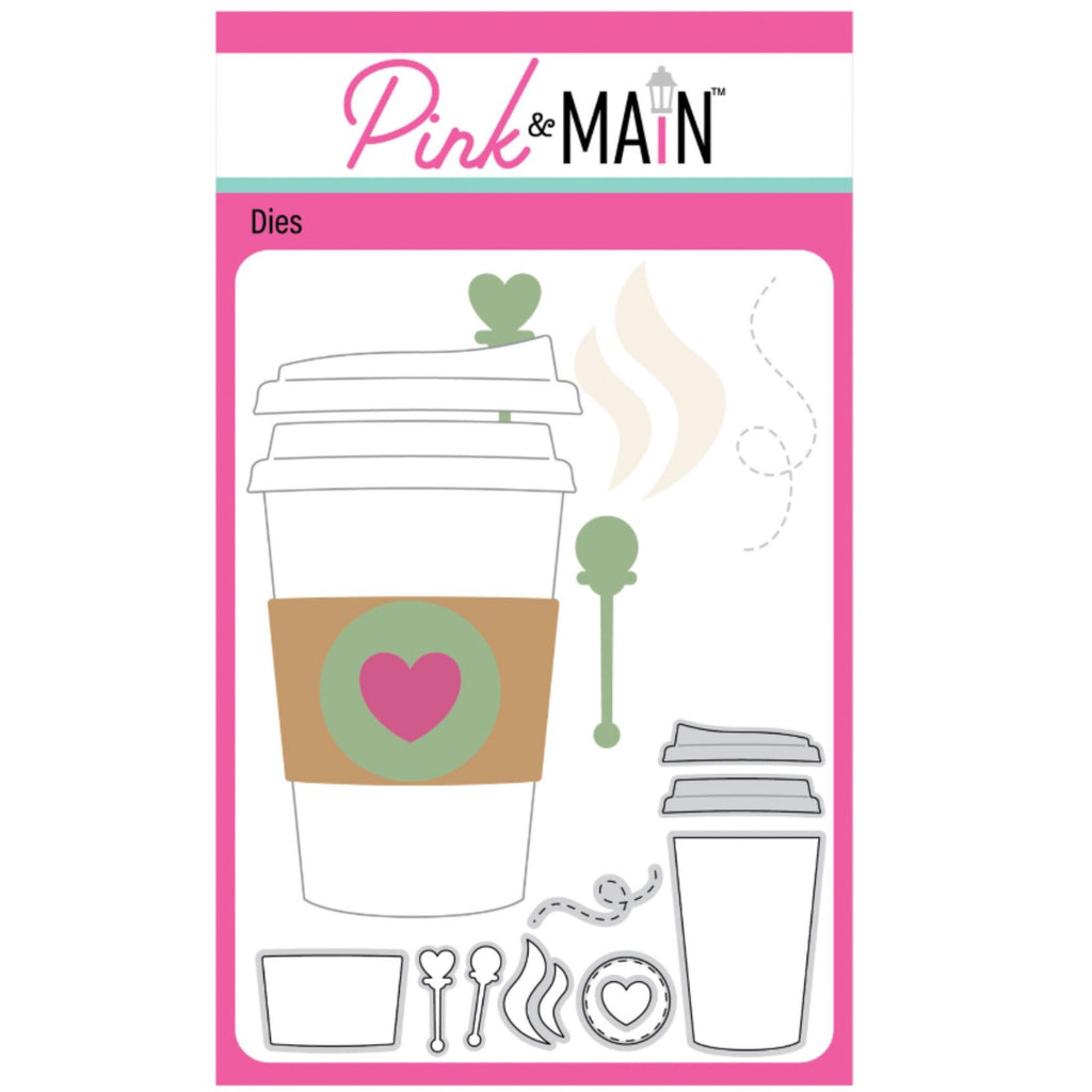 Pink and Main Hot Drink To Go and Hot Drink To Go Add-On Dies Set product image 1