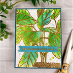 Pink and Main House Plant Clear Stamps and Foilables Panels Set on my mind