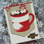 Pink and Main Hug in a Mug Dies pnm907 mug with a scarf card