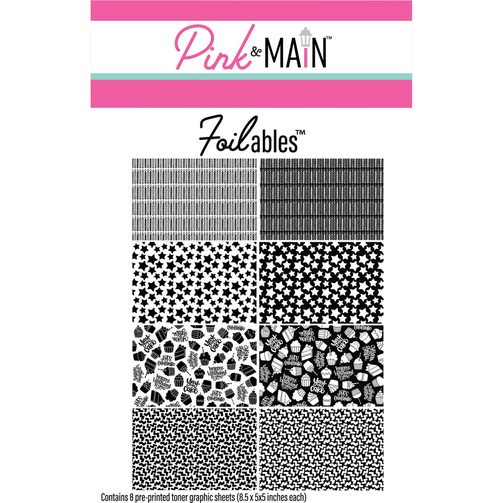 Pink and Main It's Your Birthday Foilables Backgrounds pmf306
