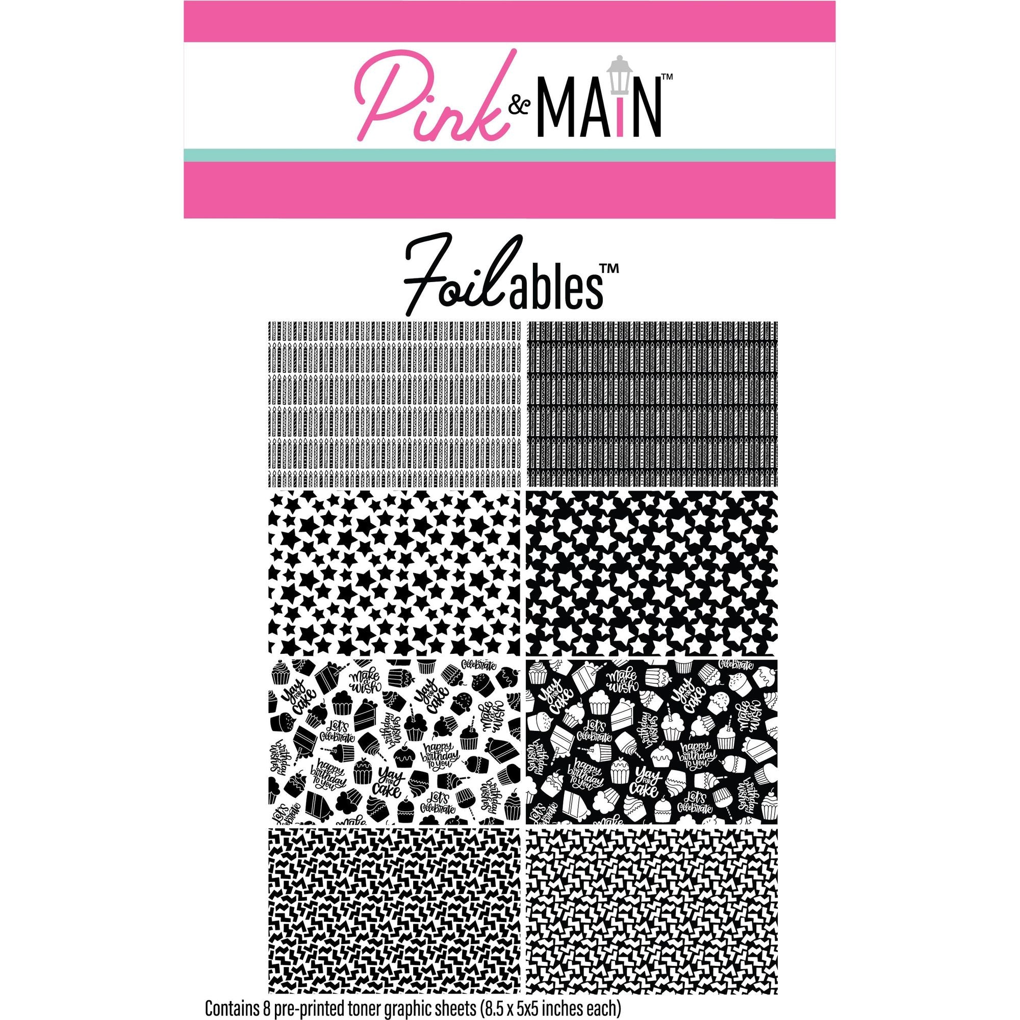 Pink and Main It's Your Birthday Foilables Backgrounds pmf306

