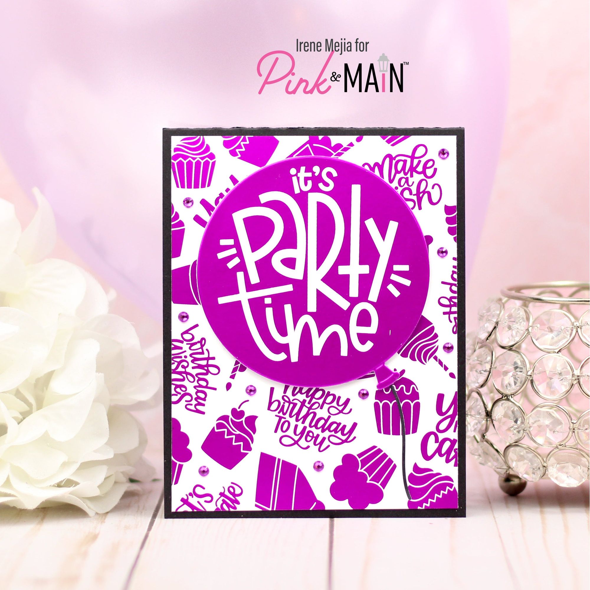 Pink and Main It's Your Birthday Foilables Backgrounds pmf306 purple