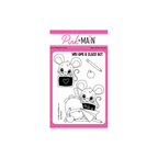 Pink and Main July Mouse Clear Stamp and Die Set product image 1