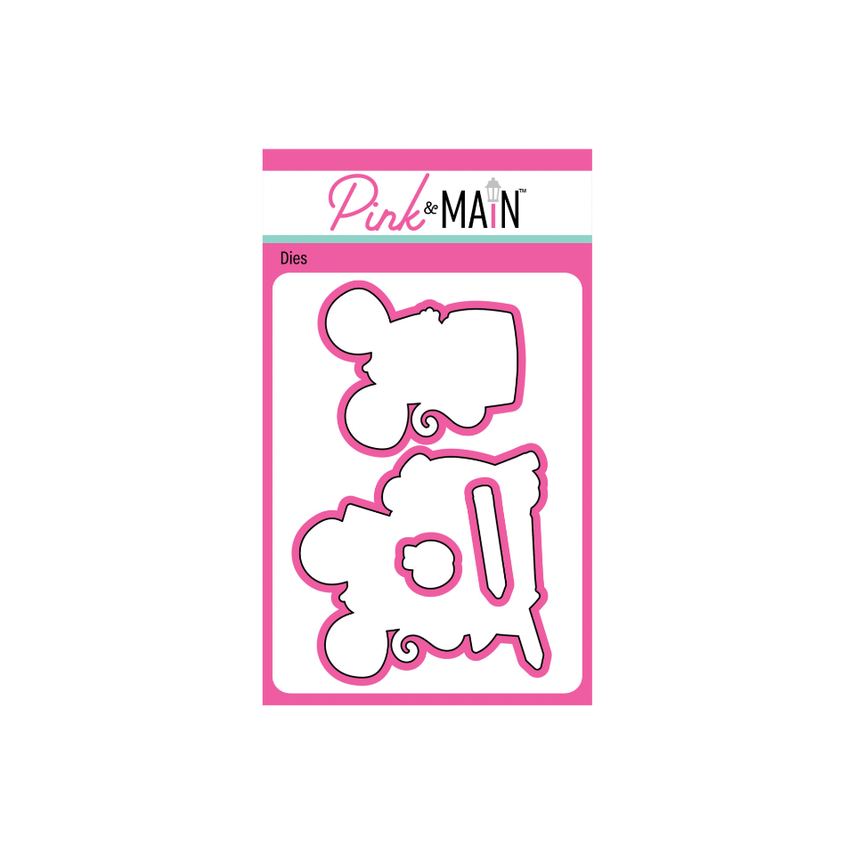 Pink and Main July Mouse Clear Stamp and Die Set product image 2
