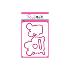 Pink and Main July Mouse Clear Stamp and Die Set product image 2