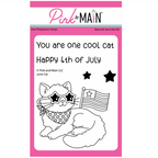 Pink and Main June Cat Clear Stamp and Die Set product image 1