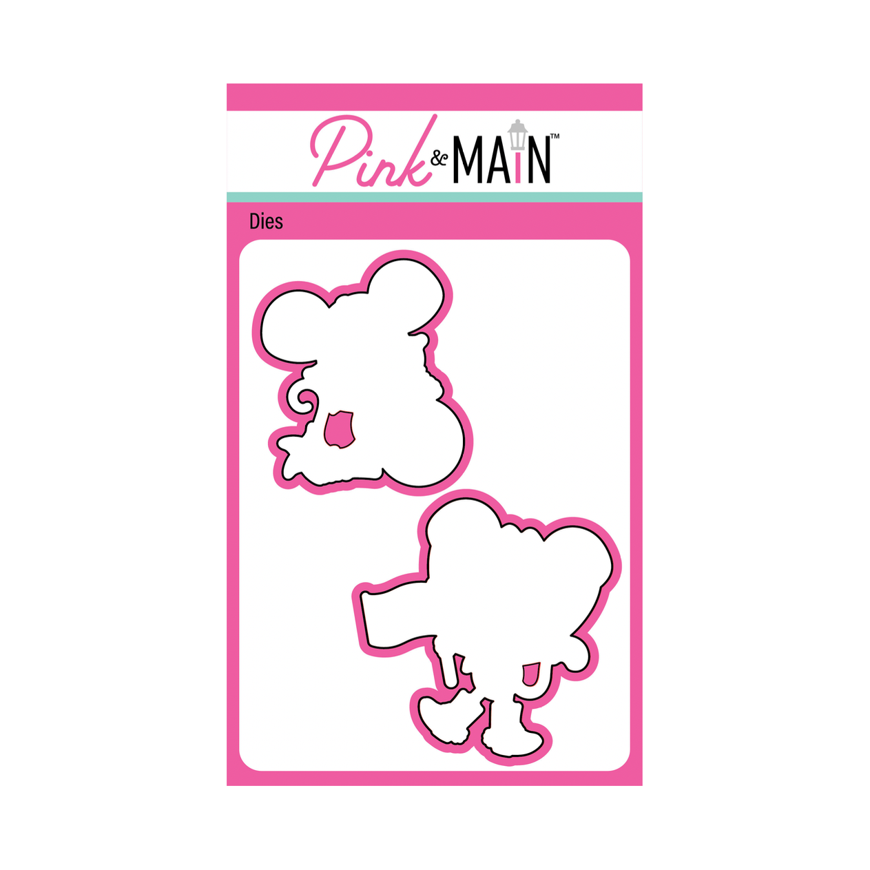 Pink and Main June Mouse Clear Stamp and Die Set product image 2
