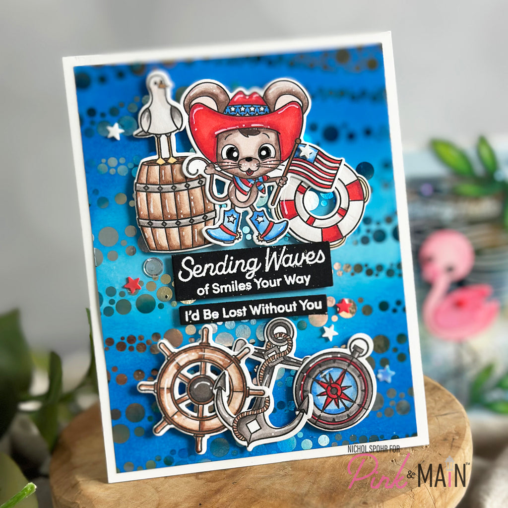 Pink and Main June Mouse Clear Stamps pm0795 smiles | color-code:ALT01