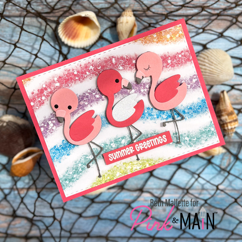 Pink and Main June Mouse Clear Stamps pm0795 summer greetings