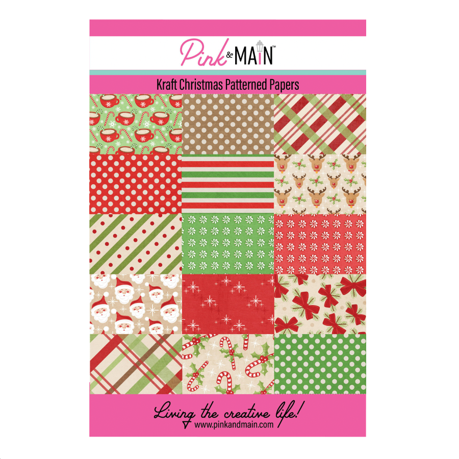 Pink and Main Kraft Christmas 8.5 x 5.5 inch Paper Pack pmp179