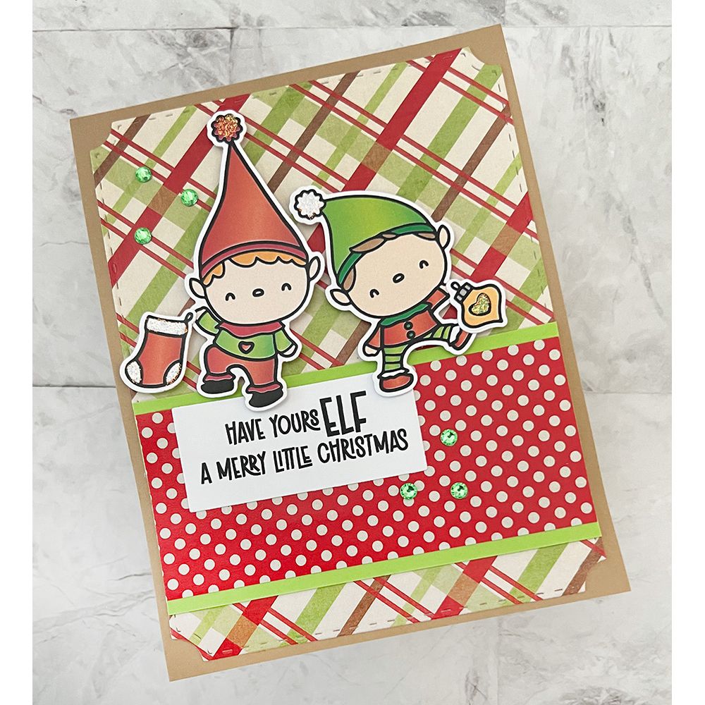 Pink and Main Kraft Christmas 8.5 x 5.5 inch Paper Pack pmp179 elf