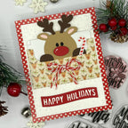 Pink and Main Kraft Christmas 8.5 x 5.5 inch Paper Pack pmp179 reindeer