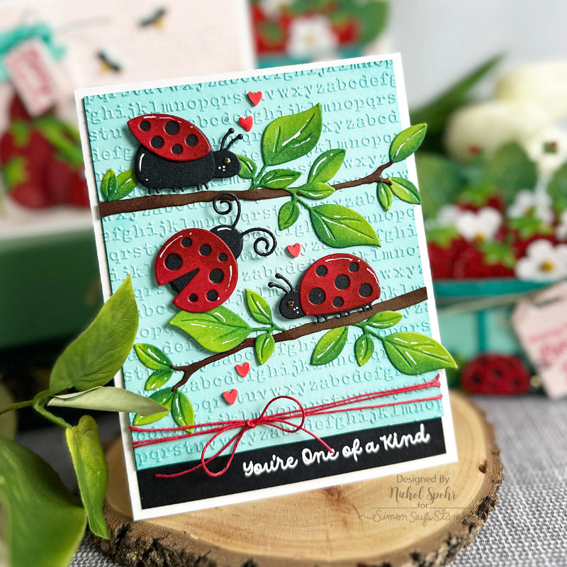 Pink and Main Ladybug Dies pnm755 branches | color-code:ALT01
