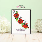 Pink and Main Ladybug Dies pnm755 glitter