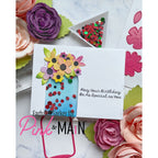 Pink and Main Ladybugs Confetti pme189 flowers