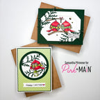 Pink and Main Layered Circles Dies pnm281 bird