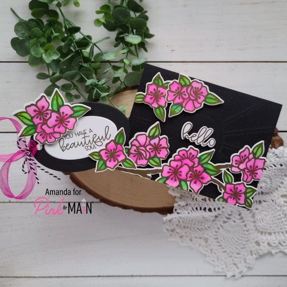 Pink and Main Layered Ovals Dies pnm320 flowers