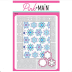 Pink and Main Layering Snowflakes Dies and Stencils Set pnm934