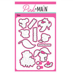 Pink and Main Leaves Are Falling Clear Stamp and Die Set product image 2
