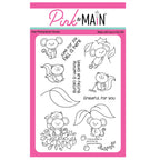 Pink and Main Leaves Are Falling Clear Stamps pm901