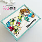 Pink and Main Let's Make Waves Clear Stamps pm0793 bubbles